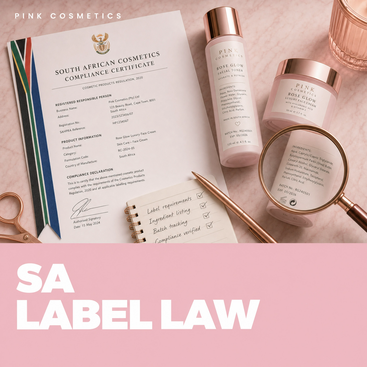 Summary of South African Label Laws for Cosmetics