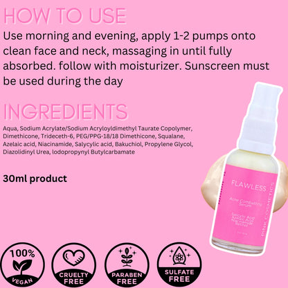 Flawless - Acne combatting Serum