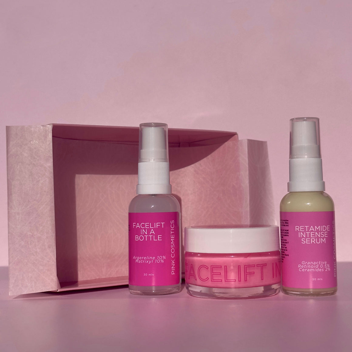 Pink Cosmetics Range
