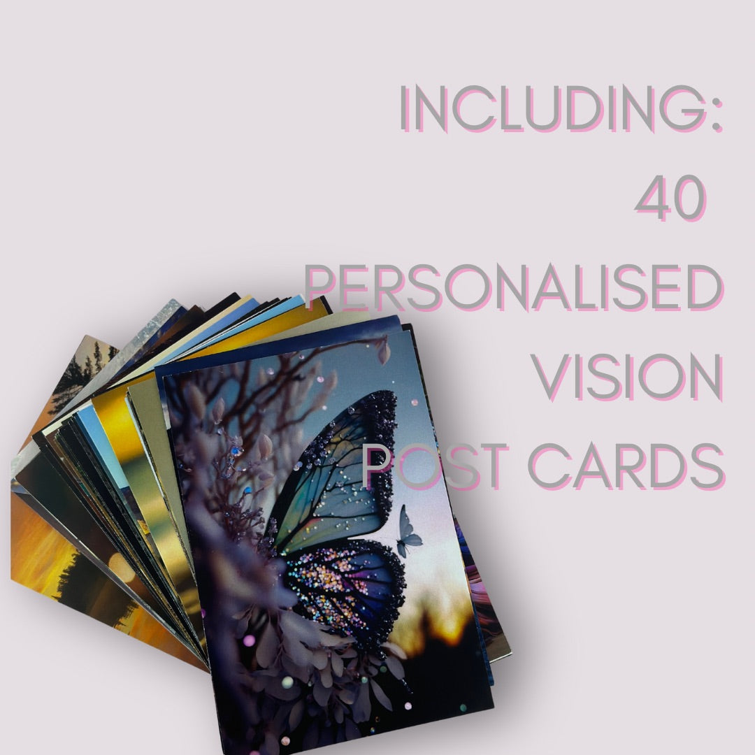 Vision Board cards - Playing card & Postcard size Bundle