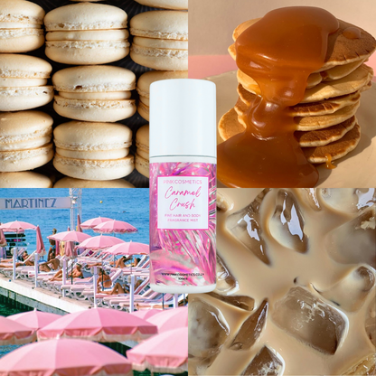 Caramel Crush Body Mist & Lable design