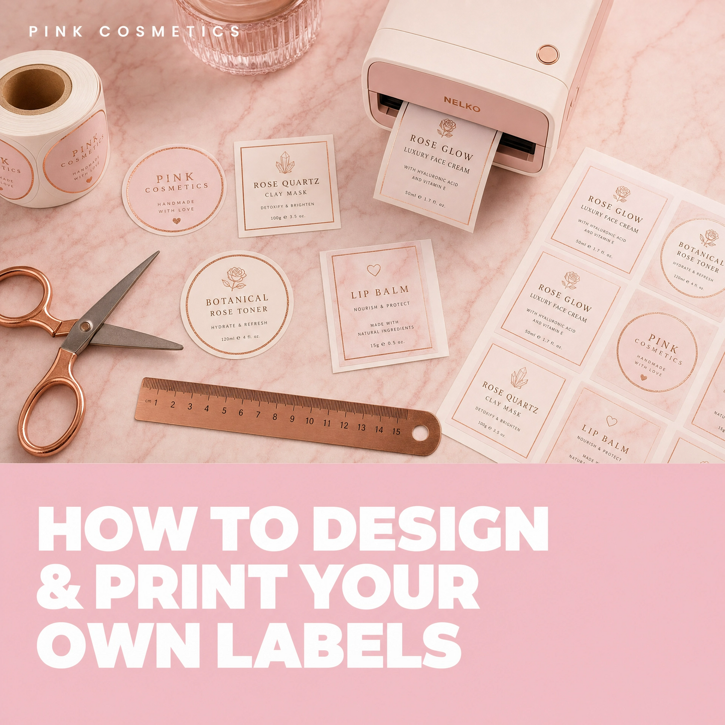 How to design & print your own product labels.